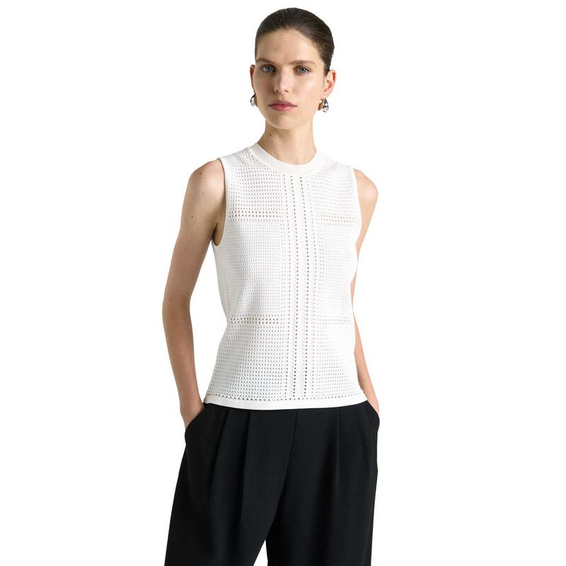 Cue Perforated Knit Tank Top image number 0
